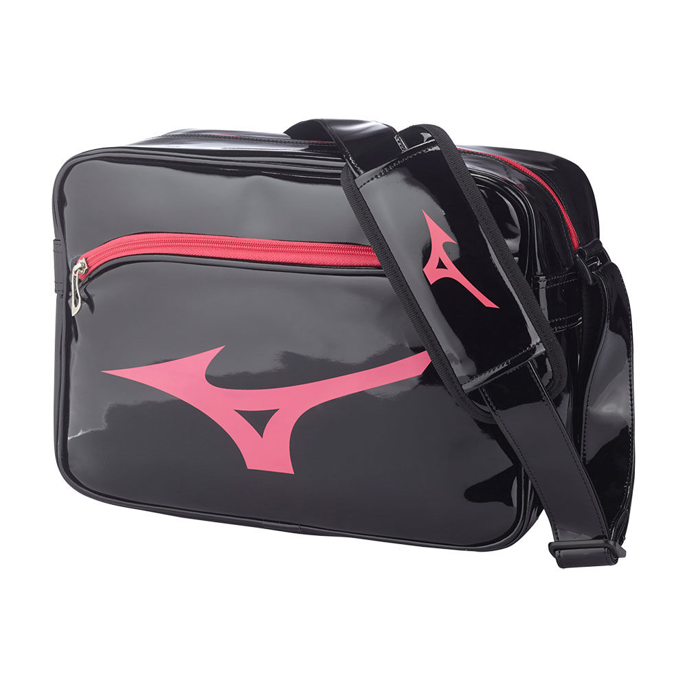 Panske Batoh Mizuno RB Enamel M Čierne Vypredaj EQWU29015